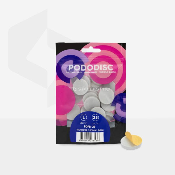 Disposable files-sponges for pedicure disc PODODISC EXPERT (25 pcs) Staleks