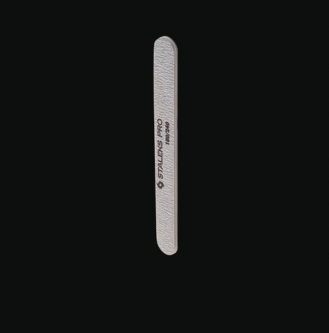 MINERAL NAIL FILE STALEKS PRO 180/240 GRIT (STRAIGHT) (5pcs)